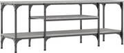 vidaXL Comodă TV, sonoma gri, 121x35x45 cm, lemn prelucrat & fier