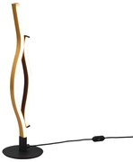 Design tafellamp zwart met goud incl. LED dimbaar - Blaze