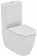 Set vas WC Ideal Standard Ellisse rimless BTW cu capac softclose alb si rezervor