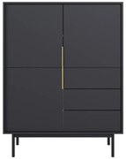 Comoda VIVALA 3D3S, negru