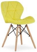Scaun Bucatarie/Dining Kross Catifea Galben