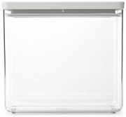 Cutie de depozitare Brabantia Tasty+ Stackable 1008876, 3,5 L, Sigiliu din silicon, Fara BPA, Gri deschis