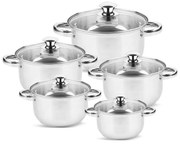 Set oale Rosberg R51210O10, 10 piese, 2.1-6.3 L, Otel inoxidabil, Argintiu
