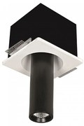 Spot ajustabil design modern incastrabil GIACOMO alb/negru H-28cm