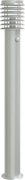 vidaXL Lampă exterioară de podea cu senzor argintiu 110 cm, oțel inox