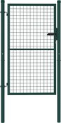 Outsunny Poartă de Grădină din Oțel 97x200 cm, Poartă cu Încuietoare, 3 Chei, Mâner și 2 Stâlpi | Aosom Romania