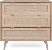 Finori Comodă cu sertare Bali 03A, stejar sonoma și imprimeu trestie