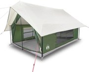 vidaXL Cort de camping pentru 5 persoane, verde, impermeabil