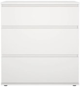 Comodă albă joasă 77x84 cm Nova – Tvilum