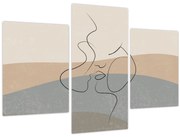 Tablou - Sărut de linie de artă (90x60 cm)