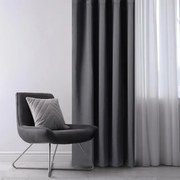 Draperie groasă blackout RESTILO grafit 140 x 245 cm 1 buc