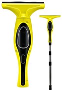Aspirator de geamuri Attractive Luna 100 Pro, Baterie Li-ion 2AH, 50 ml, Autonomie pana la 30 min, Galben/Negru