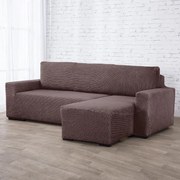 Huse care se întind foarte bine NIAGARA ciocolatei canapea cu otoman dreapta (l. 200 - 300 cm)