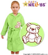 Halat baie copii Baby Nellys - Ursuleț - verde 86 (12-18 m)