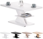 Deuba Masuta de cafea Detroit 90x60x45cm - alba