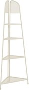 Etajeră metalică pe colț pentru balcon Garden Pleasure MWH, înălțime 180 cm, bej deschis