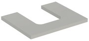 Blat pentru lavoar Geberit One cu decupaj in mijloc 60 cm greige mat