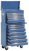 Cărucior Mobil pentru Unelte HOMCOM - 16 Sertare, Albastru | Aosom Romania