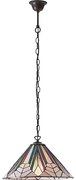 Candelabru cu lanț Tiffany ASTORIA, 1x E27/60W/230V, diametru 40 cm