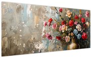 Tablou - Vaza de flori (120x50 cm)