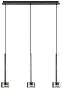 Lustra suspendata design modern TONIC 3L crom