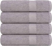 vidaXL Prosoape de duș, FROGN, 4 buc., gri, 70x140 cm, 360 g/m²