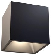 Spot LED aplicat, plafoniera design tehnic Alfa negru 7x7cm, 3000K