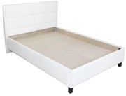 Pat Soft tapitat pentru saltea 120x200, Alb