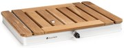 Sumatra Teak Square, duș de grădină, aluminiu, lemn de tec, mâner.