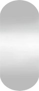 vidaXL Oglindă de perete, 25x60 cm, oval, sticlă