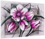 Tablou cu flori roz (70x50 cm), în 40 de alte dimensiuni noi