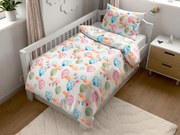 Lenjerie de pat din crep pentru patut Renforcé BALUNEA albă Dimensiune lenjerie de pat: 45 x 65 cm | 90 x 140 cm