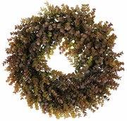 Coroniță de eucalipt, diametru 50 cm, verde-violet