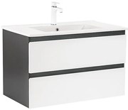 Dulap inferior Vario Forte 80 cu lavoar antracit-alb