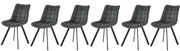 Set 6 scaune K332 velvet gri