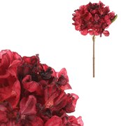 Hortensie roșie - floare artificială tăiată, 62 cm