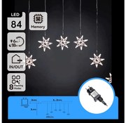 Aigostar - Ghirlandă LED de Crăciun pentru exterior 84xLED/230V 1,2x1m IP44 alb rece fulgi