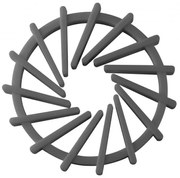 Suport din silicon Fackelmann 44508, 11,5-19 cm, Extensibil, Rezistent la caldura, Gri