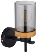 Lampă de masă FINCA 1xE27/40W/230V metal/lemn Globo 15557W