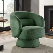 Fotoliu pivotant tesatura boucle verde BOSSA NOVA