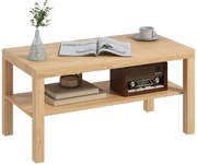 HOMCOM Tavă Cafea Modernă Noce 90x45 | Aosom Romania
