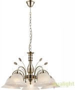 Candelabru design clasic 5 brate finisaj alama antica POSADAS 69007-5H GL