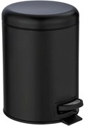 Wenko Coș de gunoi cu pedală Leman 5 l, negru, 5 l