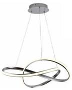 Lustră LED dimabilă pe cablu LED/70W/230V 3000-6500K d. 60 cm crom + telecomandă