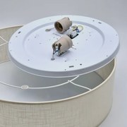 Plafonieră SIRJA, 2 x E27, 15 W, 230 V, Ø 45 cm, crem