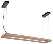 Lampa suspendata lemn 120 cm inclusiv LED cu telecomanda - Ajdin