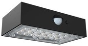 Aplică LED solară cu senzor LED/3W/3,7V 3000K/4000K IP65 negru