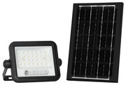 Proiector solar LED reglabil, 50W, 3,2V, IP65, 3800 mAh, negru, cu telecomandă