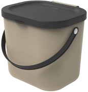 Recipient pentru deșeuri compostabile maro deschis 6 l Albula – Rotho