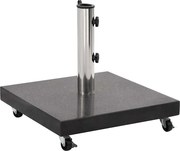 vidaXL Suport umbrelă de soare, negru, 30 kg, granit, pătrat